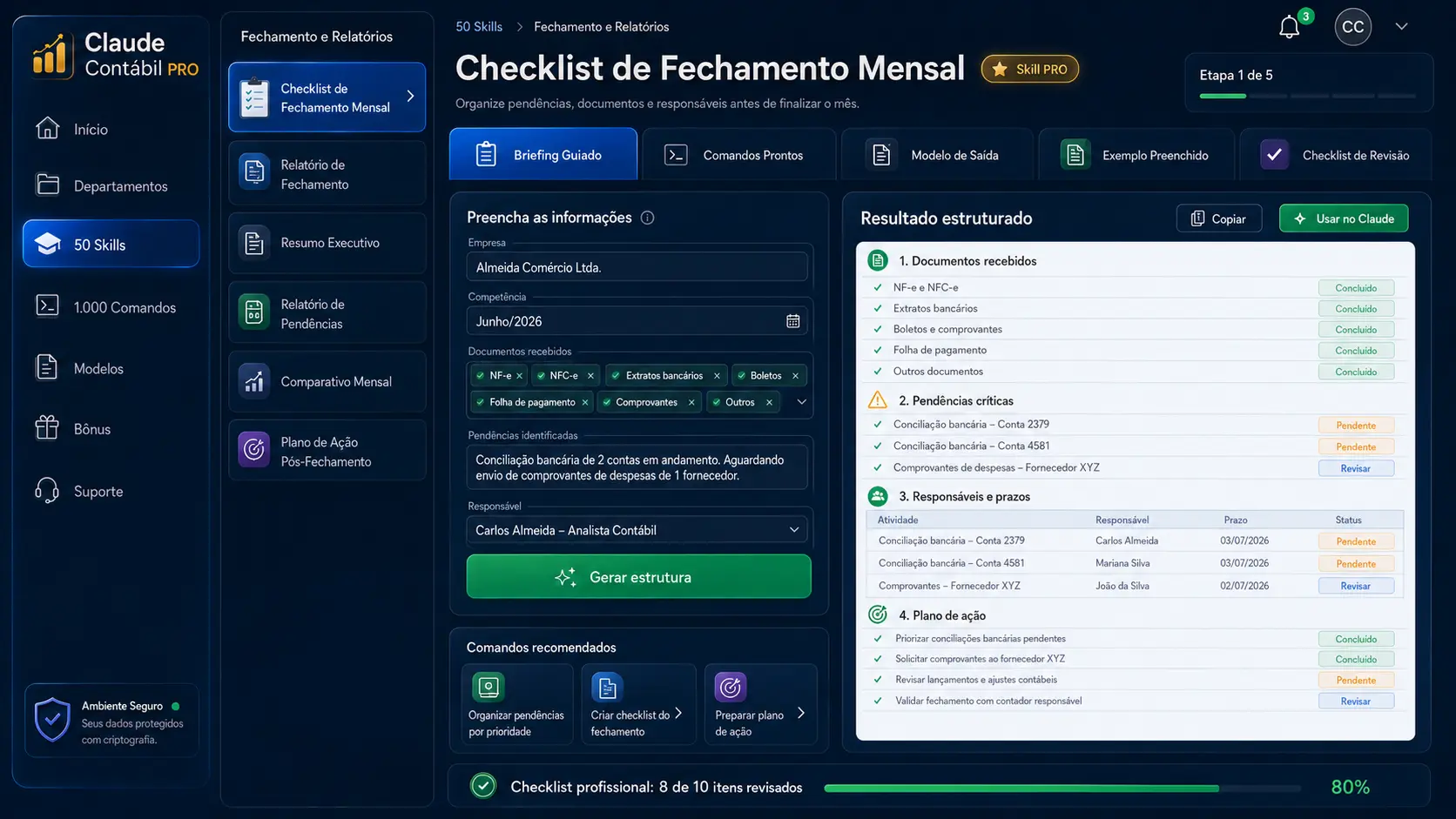 As 53 Skills contábeis separadas por área